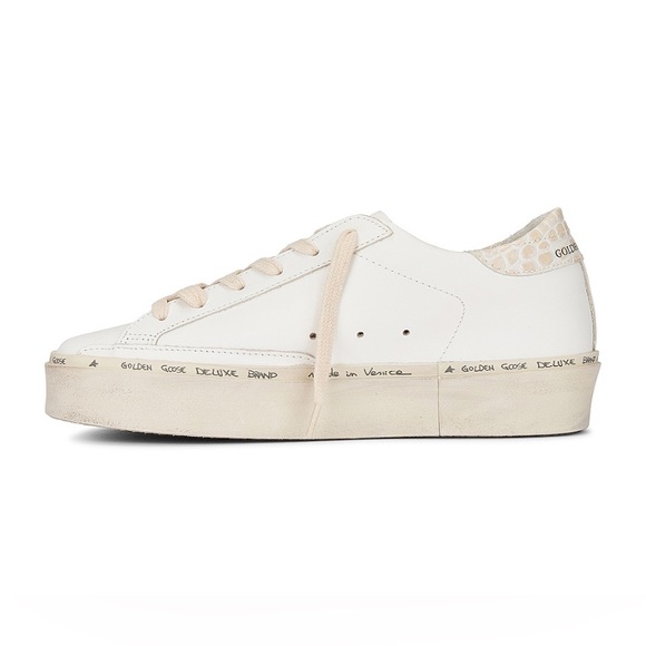 Golden Goose Hi Star NIB Auth White Black Ivory - Picture 11 of 12